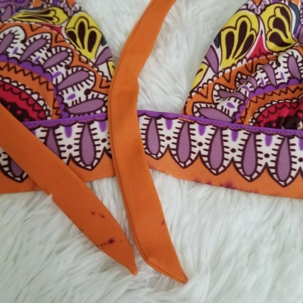 Victoria's Secret Small Printed Padded Push Up Bik - Picture 2 of 5